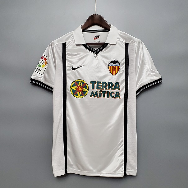 AAA Quality Valencia 00/01 Home Soccer Jersey